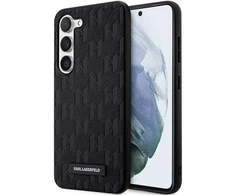 Karl Lagerfeld KLHCS23SSAKLHPK S23 S911 kietas dėklas juodos spalvos Saffiano Mono Metal Logo