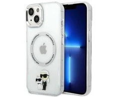 Dėklas Karl Lagerfeld KLHMP14MHNKCIT iPhone 14 Plus 6,7 skaidrumo Iconic Karl&amp;Choupette Magsafe