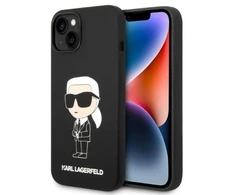 Karl Lagerfeld dėklas iPhone 14 Plus 6,7 KLHMP14MSNIKBCK juodas hard dėklas Magsafe Silikoninis NFT Ikonik