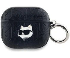 Karl Lagerfeld Monogram Choupette Galvos dėklas AirPods 3 - juodas