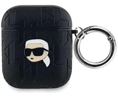 Karl Lagerfeld Monogram Karl Head dėklas skirtas AirPods 1 / 2 - juodas