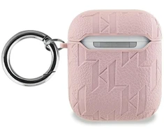 Karl Lagerfeld Monogram Karl Head dėklas, skirtas AirPods 1 / 2 - rožinis