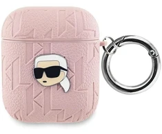 Karl Lagerfeld Monogram Karl Head dėklas, skirtas AirPods 1 / 2 - rožinis