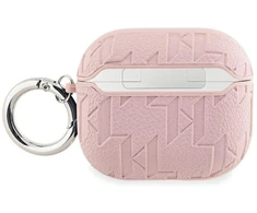 „Karl Lagerfeld“ monogramos „Karl Head“ dėklas, skirtas „AirPods 3“ – rožinis