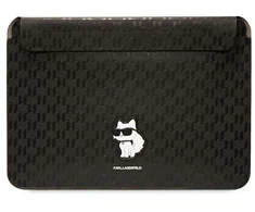 Karl Lagerfeld Dėklas kompiuteriui KLCS14SAKHPCK 14″ juodos spalvos Saffiano Monogram Choupette