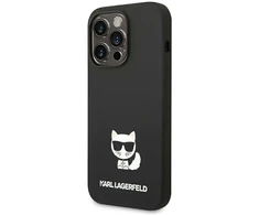 Karl Lagerfeld silikoninis dėklas iPhone 14 Pro juodas