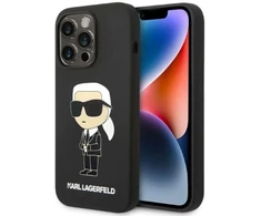 Karl Lagerfeld dėklas, skirtas iPhone 14 Pro 6,1 KLHMP14LSNIKBCK juodos spalvos kietas dėklas , skirtas Silikoninis Ikonik Magsafe