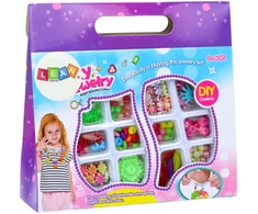 Lean Toys Kūrybinis karoliukų rinkinys papuošalams kurti
