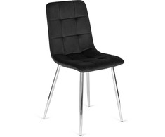 Fotelis Mebel Elite Kėdė CESAR, juoda, veliūras
