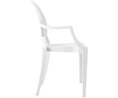 Kėdė LOUIS, balta, plastikinė