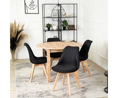 Fotelis Mebel Elite Kėdė NEVEL, juoda