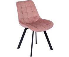 Fotelis Mebel Elite Kėdė RICK, veliūrinė, 53 × 59 × 87 cm, rožinė