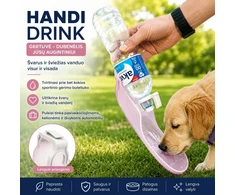 Kelioninis gertuvės-dubenėlis augintiniams HANDI DRINK