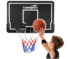 Lean Sport Krepšinio lenta su lanku, pakabinama, juoda, 90 × 60 × 28 cm