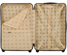 Solier Luggage Kelioninis lagaminas vidutinis M 24 kietas ABS - Solier KYOTO 1071 - Beigie