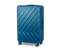 Solier Luggage Kelioninis lagaminas vidutinis M 24 kietas ABS - Solier KYOTO 1071 - Mėlyna