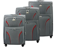 Kelioninis Lagaminų rinkinys juodi su ratukais Easy Trip 3 vnt.