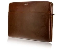 Natūralios odos nešiojamojo kompiuterio dėklas 15' Solier SA24A Vintage Brown