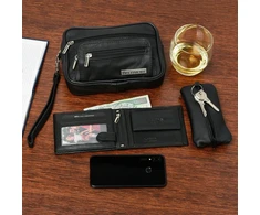 Kelioninis Rinkinys męski skórzany premium Beltimore portfel saszetka etui P70