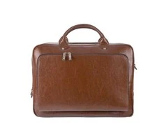 Kelioninis Vintage Brown odinė nešiojamojo kompiuterio rankinė ant pečių Solier Rothen