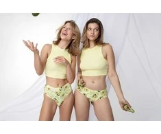 Kelnaitės moterims Avocado spalvos, aukštu liemeniu