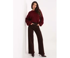 Kelnės jeans-VM-SP-ST6005-5.65-ciemny ruda