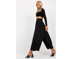 Kelnės moterims Och Bella, elegantiškos, juodos