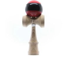 Kendama žaislas, medinis/raudonas