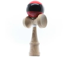 Kendama žaislas, medinis/raudonas