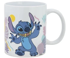 STOR „Disney Stitch“ – keraminis puodelis iš Havajų gėlių kolekcijos, 325 ml