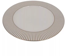 Keraminė lėkštė su auksinėmis linijomis, 27 cm