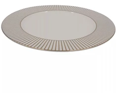 Keraminė lėkštė su auksinėmis linijomis, 27 cm