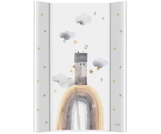 Kietas vystymo kilimėlis Ceba Baby Basic Rainbow Home, 50 × 70 cm