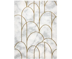 Kilimas 120 × 170 cm, kreminės ir aukso spalvos ESTEMA ARTDECO