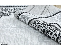 Kilimas 120 × 170 cm, kreminės ir pilkos spalvos MOSSE ORNAMENT2