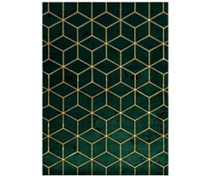 Kilimas 120 × 170 cm, tamsiai žalia ir auksinė ESTEMA