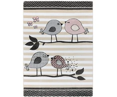 Kilimas 160 × 220 cm, kreminės spalvos BIRDS