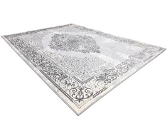 Kilimas 160 × 220 cm, pilkos spalvos IONA ROSETTE