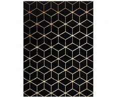 Kilimas 60 × 250 cm, juodos ir auksinės spalvos MOSSE