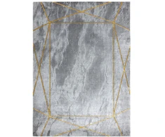 Kilimas 80 × 150 cm, pilkos ir auksinės spalvos ESTEMA