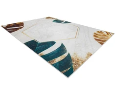 Kilimas 80×150 cm baltas ir auksinis ARLEN