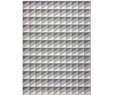 Kilimas su geometriniu raštu pilkos spalvos WINK RHOMBUS