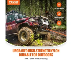VEVOR 22 mm x 9,1 m kinetinė vilkimo virvė