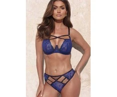 Kinga Foxy minkšta liemenėlė su dirželiais, tamsiai mėlyna
