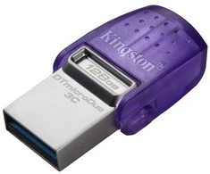 Ausinės KINGSTON 128GB USB 3.2 USB atmintinė DataTraveler microDuo 3C