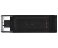 Ausinės KINGSTON 64GB USB-C 3.2 Gen1 DataTraveler 70 USB atmintinė
