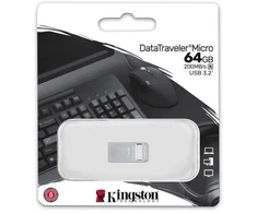 Ausinės KINGSTON DATATRAVELER 64GB USB 3.2 Gen 1 200MB/s atmintinė