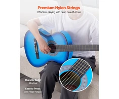 VEVOR Klasikinė gitara pradedantiesiems, mėlyna