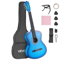 VEVOR Klasikinė gitara pradedantiesiems, mėlyna