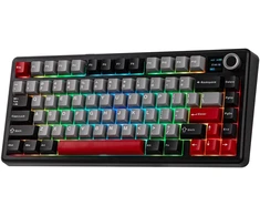 Klaviatūra Aula F75 MAX (Juoda/Raudona) - LEOBOG Reaper Switches